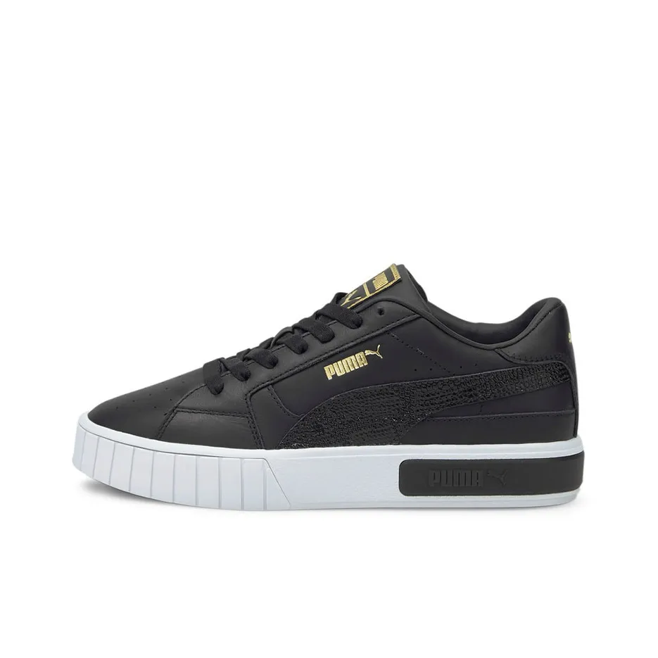 PUMA Cali Star Snake Lightweight Low Top Скейтборд Кроссовки Женские Черный Белый