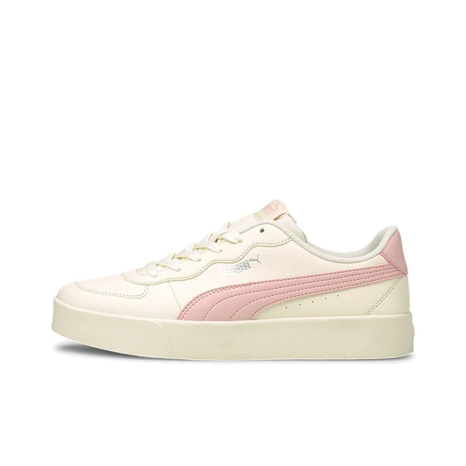 PUMA Skye Clean Casual Board Shoes White/Pink Women's
