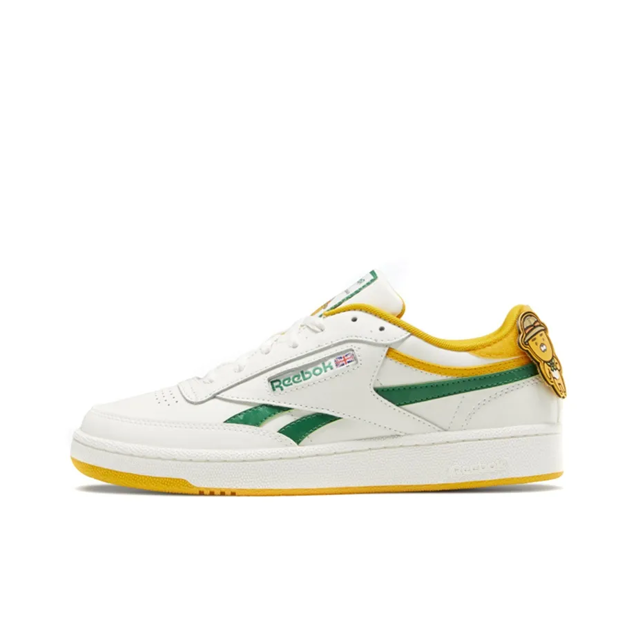 Reebok Kakao X Reebok Club C Cozy Wear Resistant Skate Shoes White Green Unisex 'White Green'