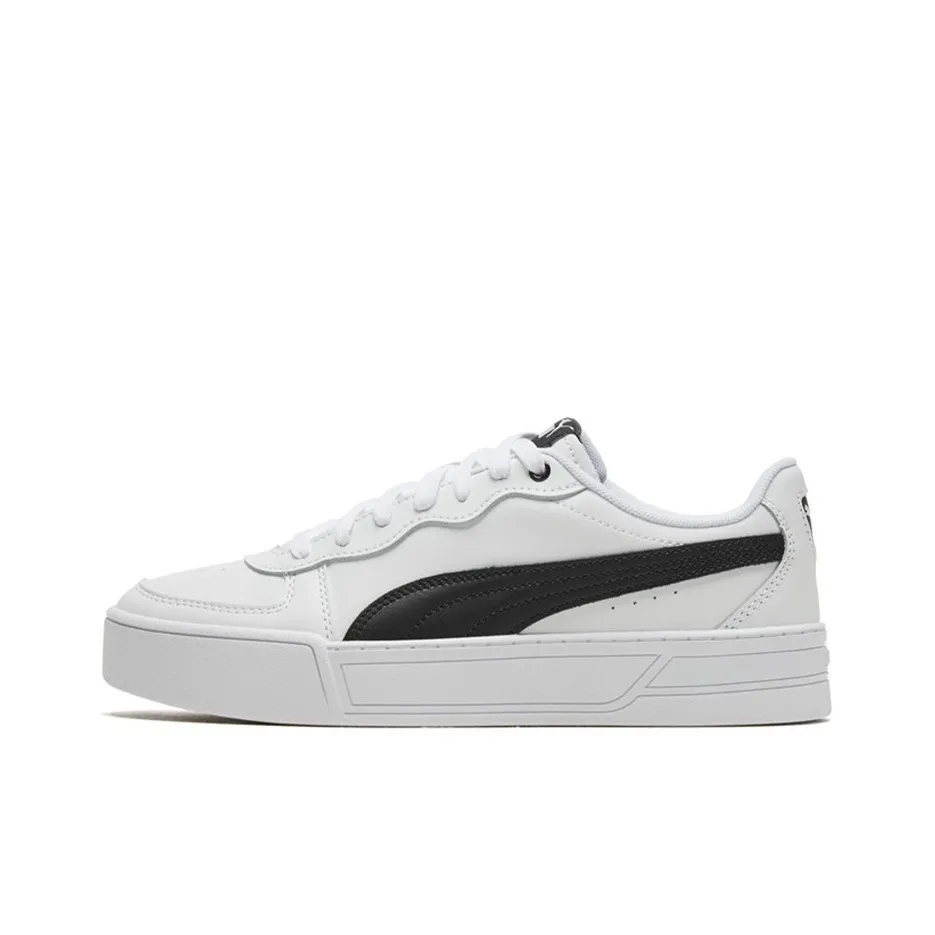 PUMA Skye Low Топ Кроссовки для скейтбординга Женские Белые Черные