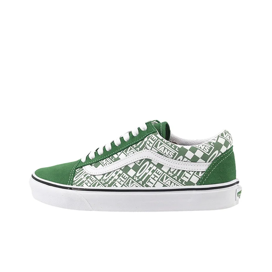 Old Skool Vans 
Off The Wall Green
