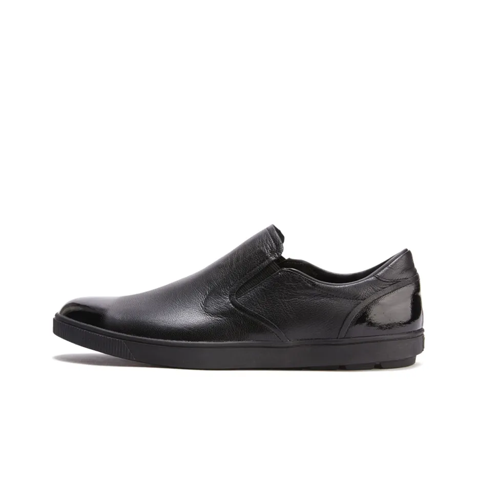 Onitsuka Tiger Slip on Deluxe Cushioning, Wear Resistant Low Top Skateboard Shoes Men's Black