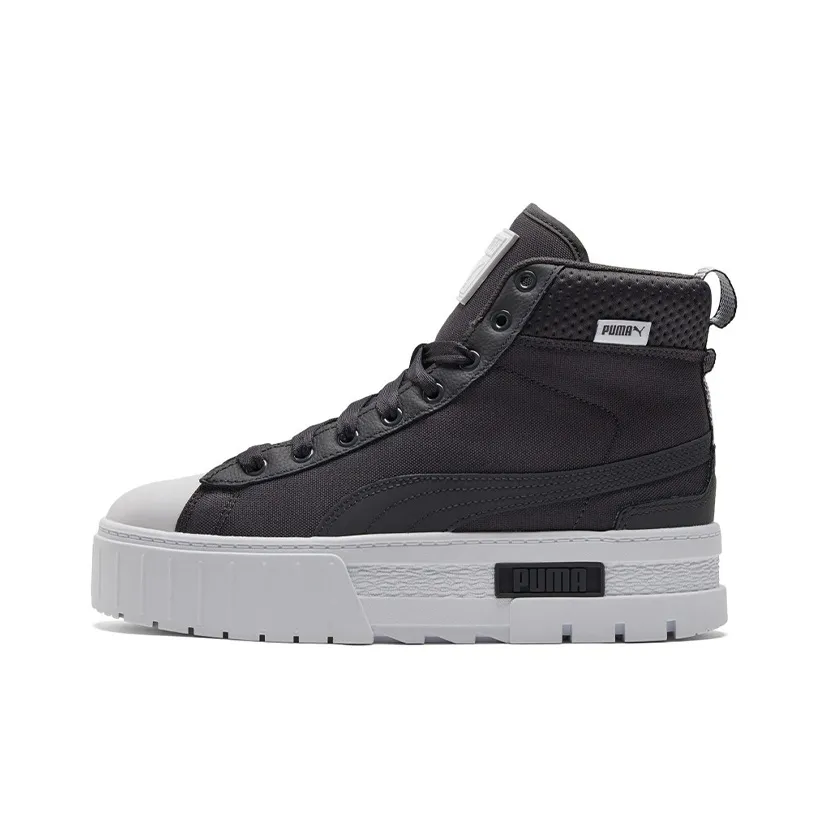 PUMA Mayze MID Safari High Топ Скейтборд Кроссовки Женские Черные