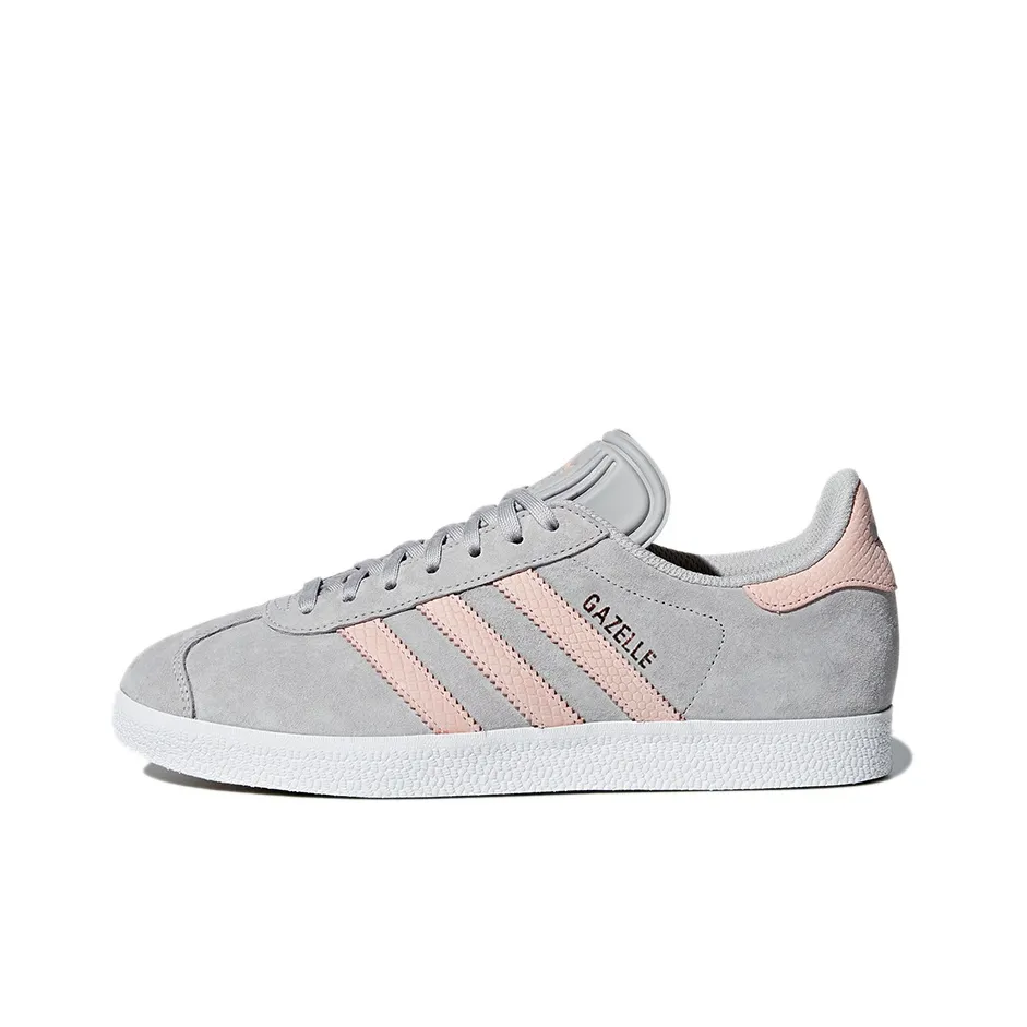 Adidas Originals Gazelle Lightweight Coverage Low Top Skateboard Shoes Women's Cool Gray