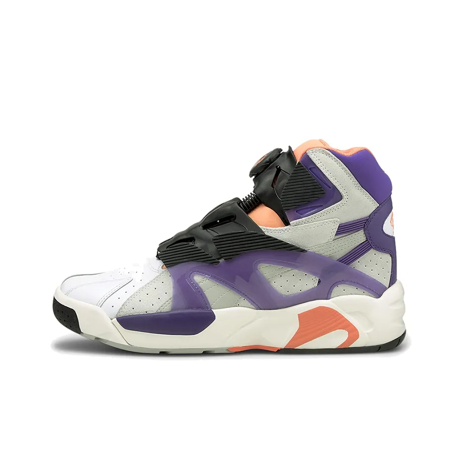 PUMA Disc System Оружие Discstory High Топ Кроссовки для скейтбординга Мужской Хаки Фиолетово-белый