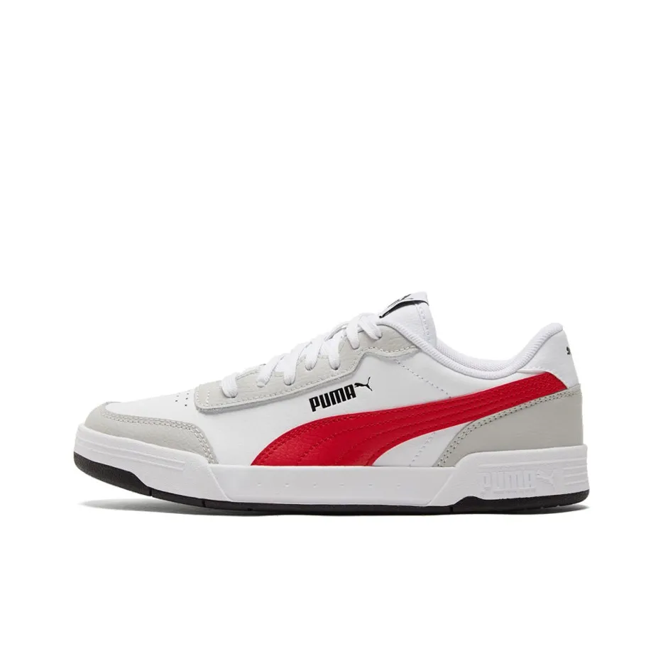 PUMA Caracal Low Топ Скейтборд Кроссовки Унисекс Белый Красный