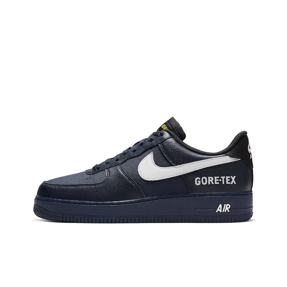 Nike Air FORCE 1 Gore Te Low Топ Скейтборд Кроссовки Унисекс Темно-синий