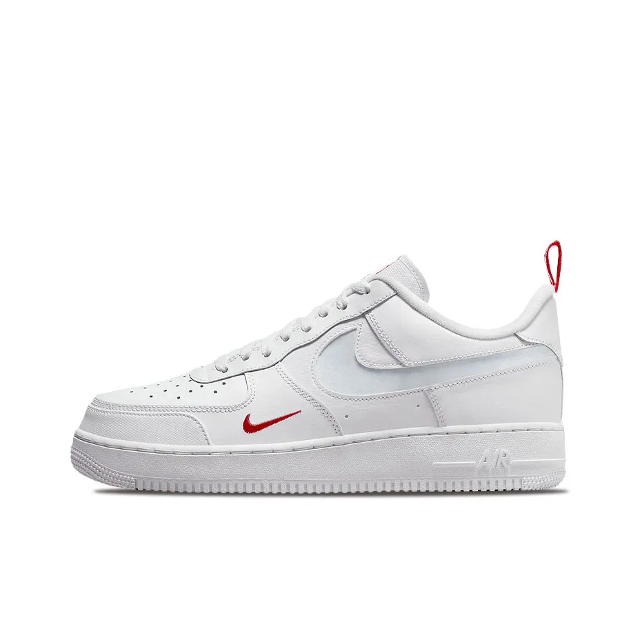 Nike Air Force 1 Low Reflective Swoosh White University Red