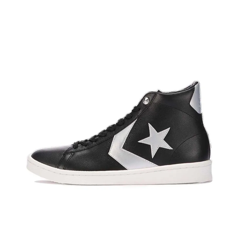 Converse Mastermind Japan Converse Pro Leather Hi Crossover Casual Skateboarding Shoes Unisex Black Silver