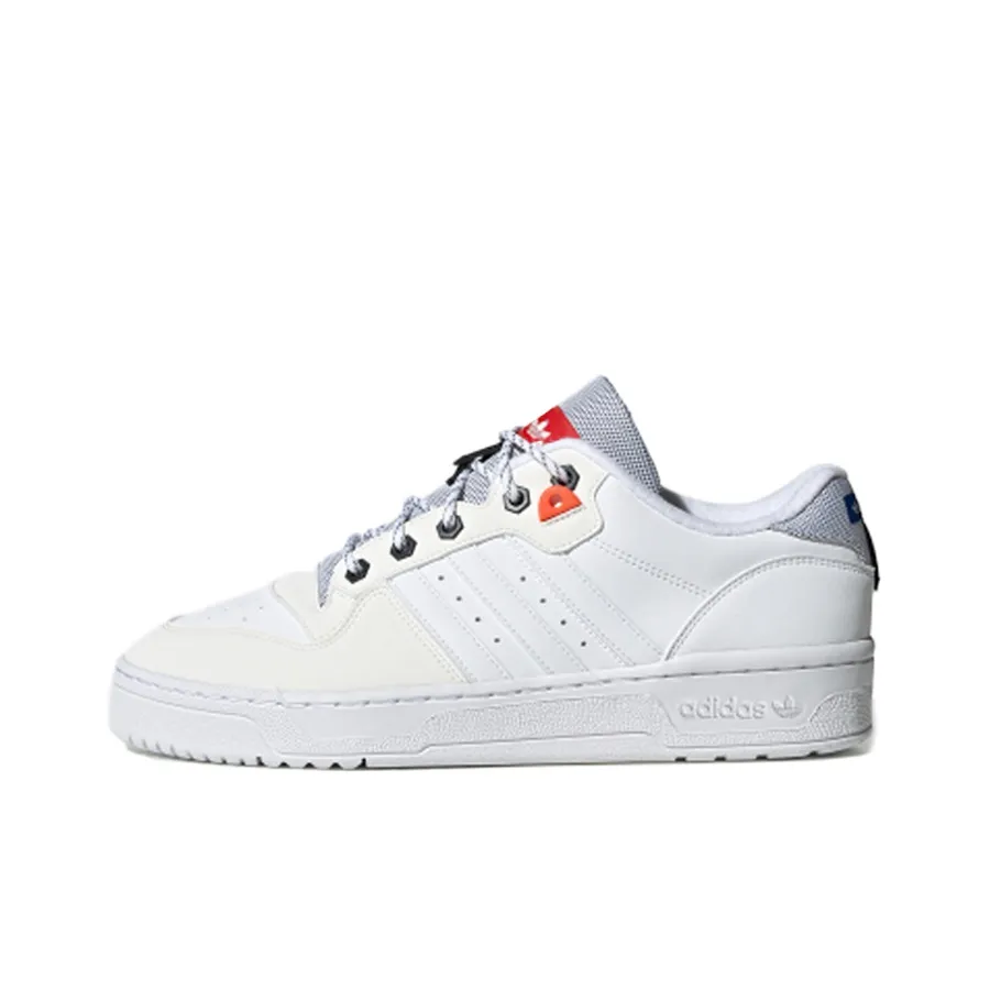 Adidas Originals Rivalry Low Slip-Resistant Abrasion-Resistant Легкий Низкий Скейтбординг Кроссовки Унисекс Белый Серый