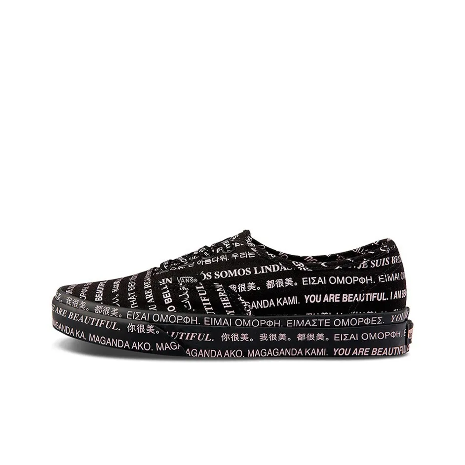 Vans Authentic Series Skateboard Shoes Women's Low Top Black White