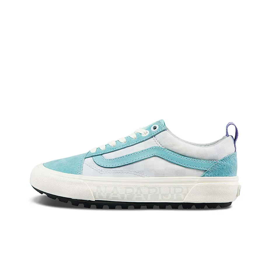 Vans Old Skool Collection Skateboard Shoes Unisex Low Top White/Blue