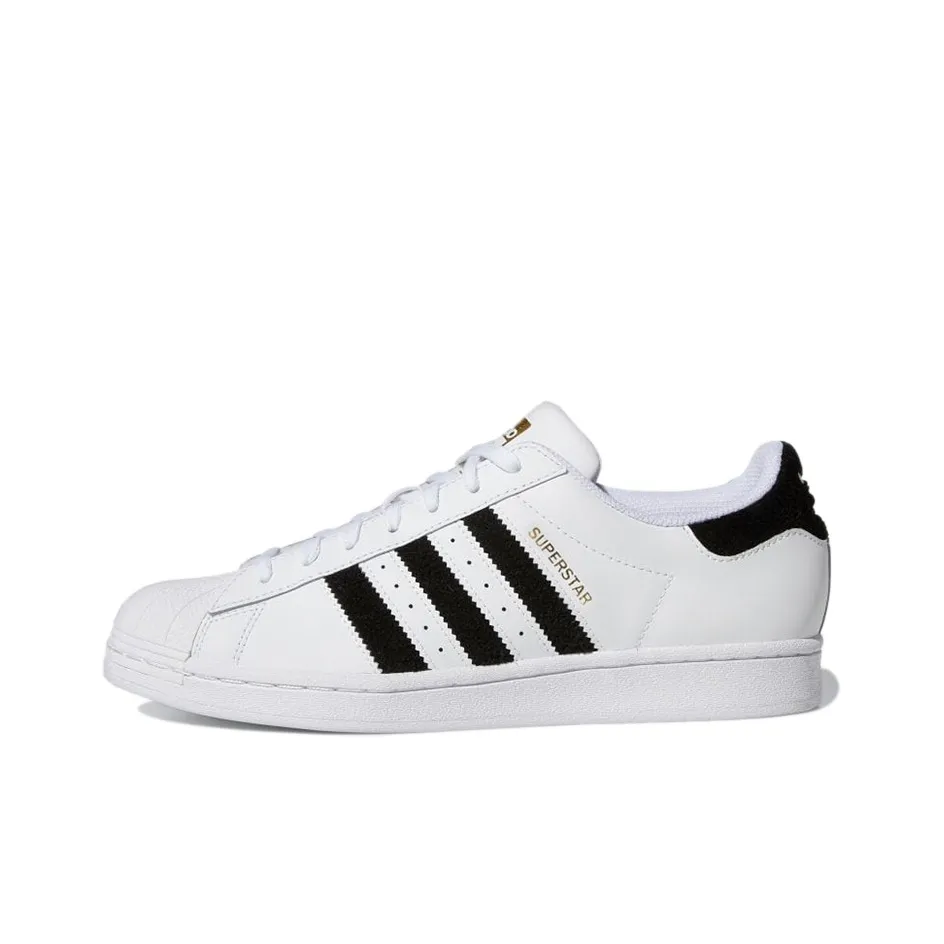 adidas kohl Originals Superstar Non Slip Lightweight Casual Skate Shoes White Black Unisex 'White Black'