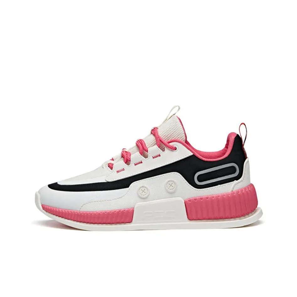 Anta Rejecting The Ordinary, Life Collection Slip Resistant Low Top Skateboard Shoes Women's White Black Purple