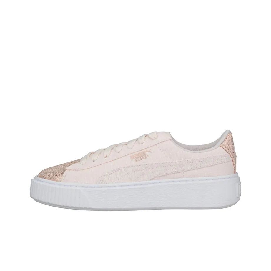 PUMA Basket Platform Rose Gold Women's