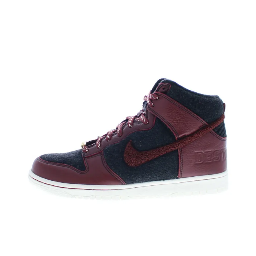 Nike Dunk SB Skateboard Shoes Men High Top Blue/Red