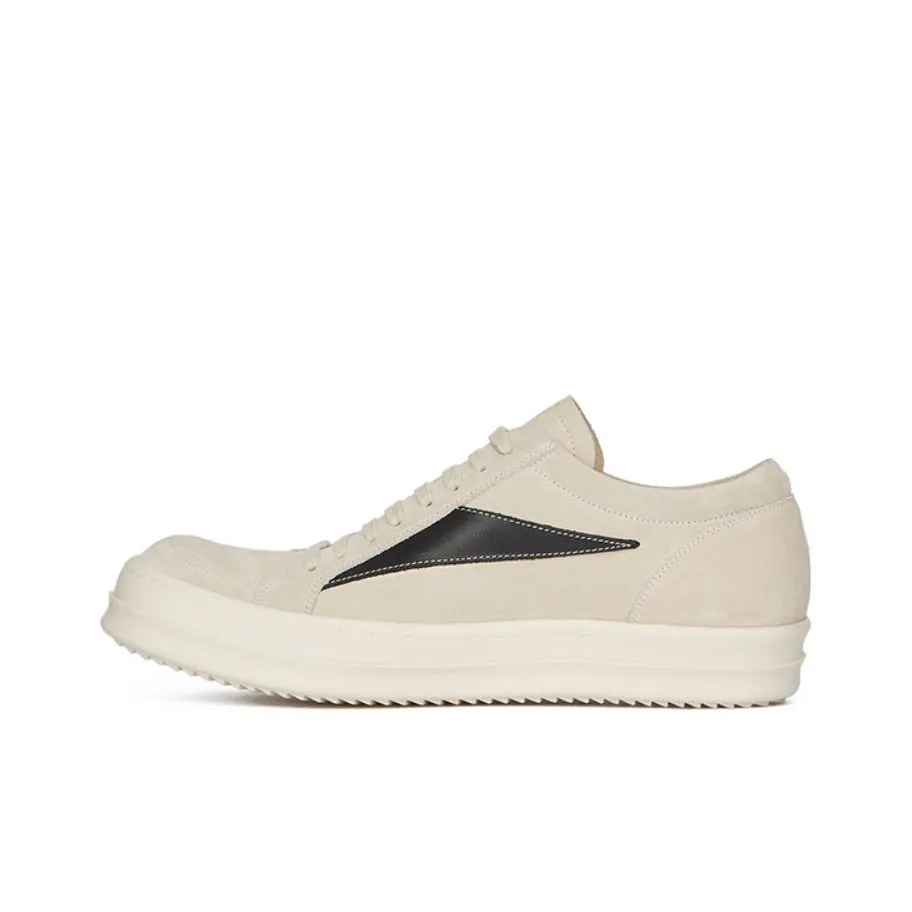 RICK OWENS/RO Rick Owens FW23 LUXOR Series Low Top Skateboard Shoes Men's Milk White