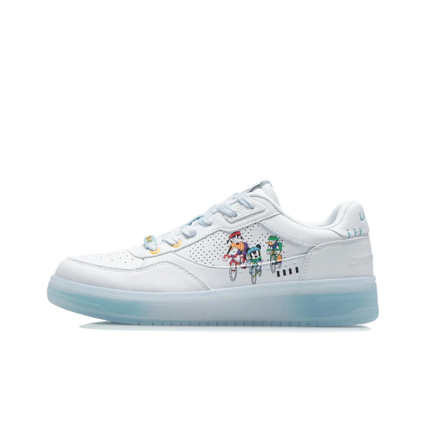 LINING Disney Skateboard Shoes Men Low Top Standard White/Milk White Blue
