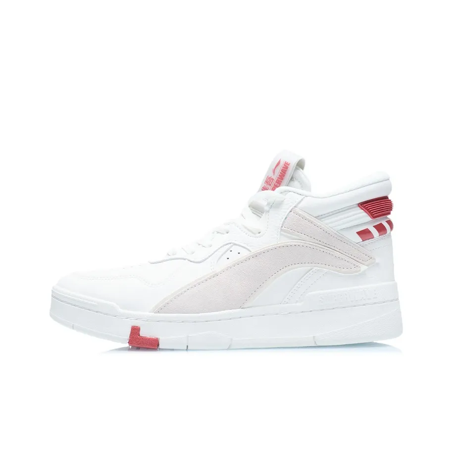 LiNing Only Us SUPERWAVELO Superwave Mid Abrasion Resistant Breathable Mid Top Skateboard Shoes Men's Snow