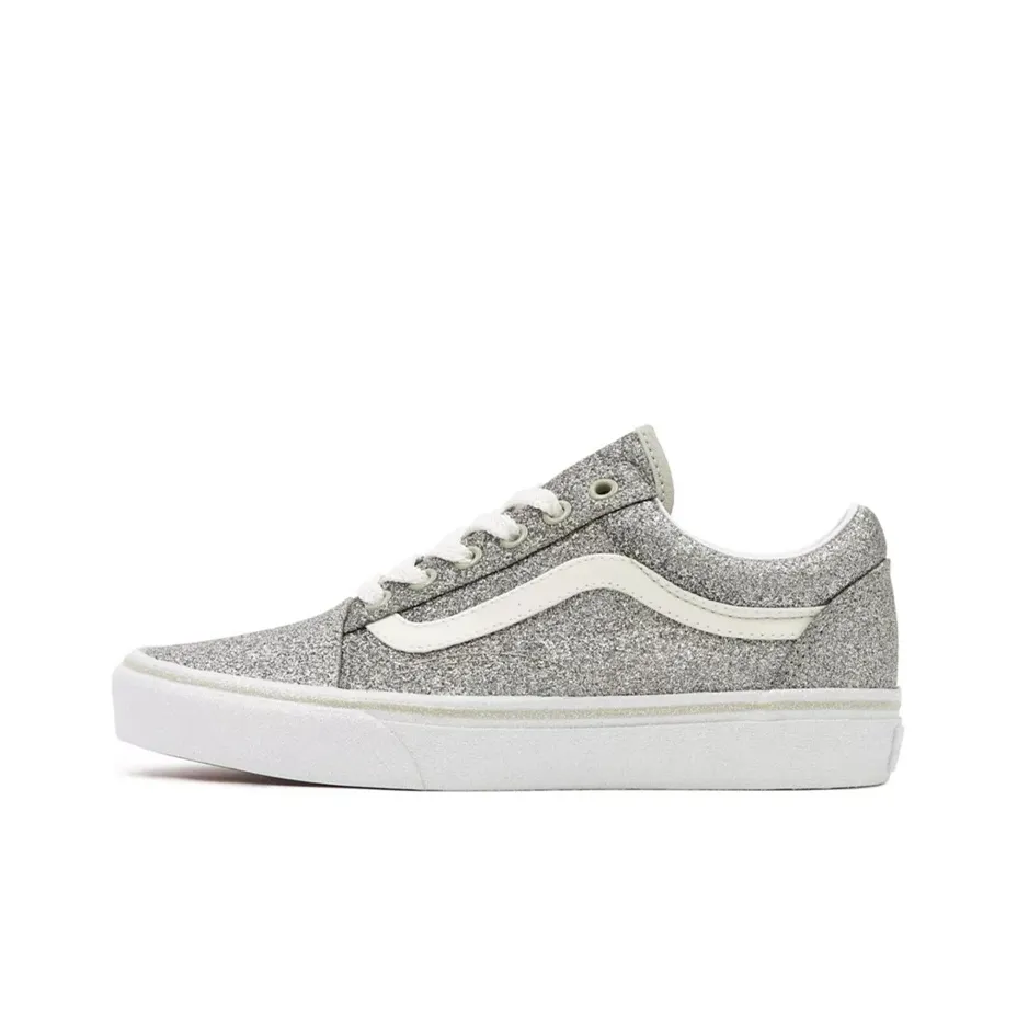 Vans Old Skool Low Top Sneakers Silver/Grey Women's
