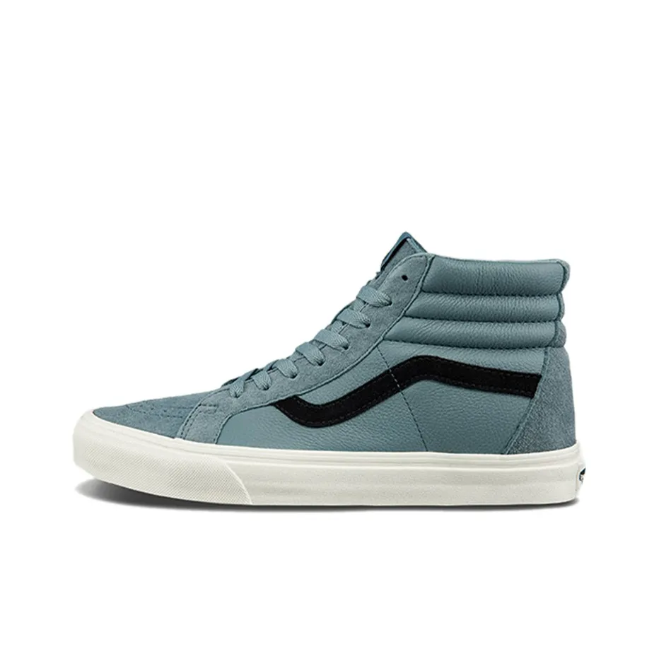 VANS SK8 Slip-on Устойчивый к истиранию Легкий Высокие кеды для скейтбординга Унисекс Синий