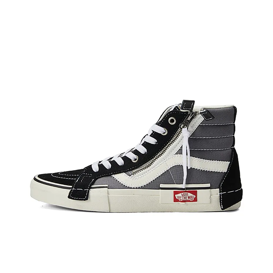 VANS SK8 Reissue Кепка Высокие Кроссовки для скейтбординга Унисекс Серый Черный