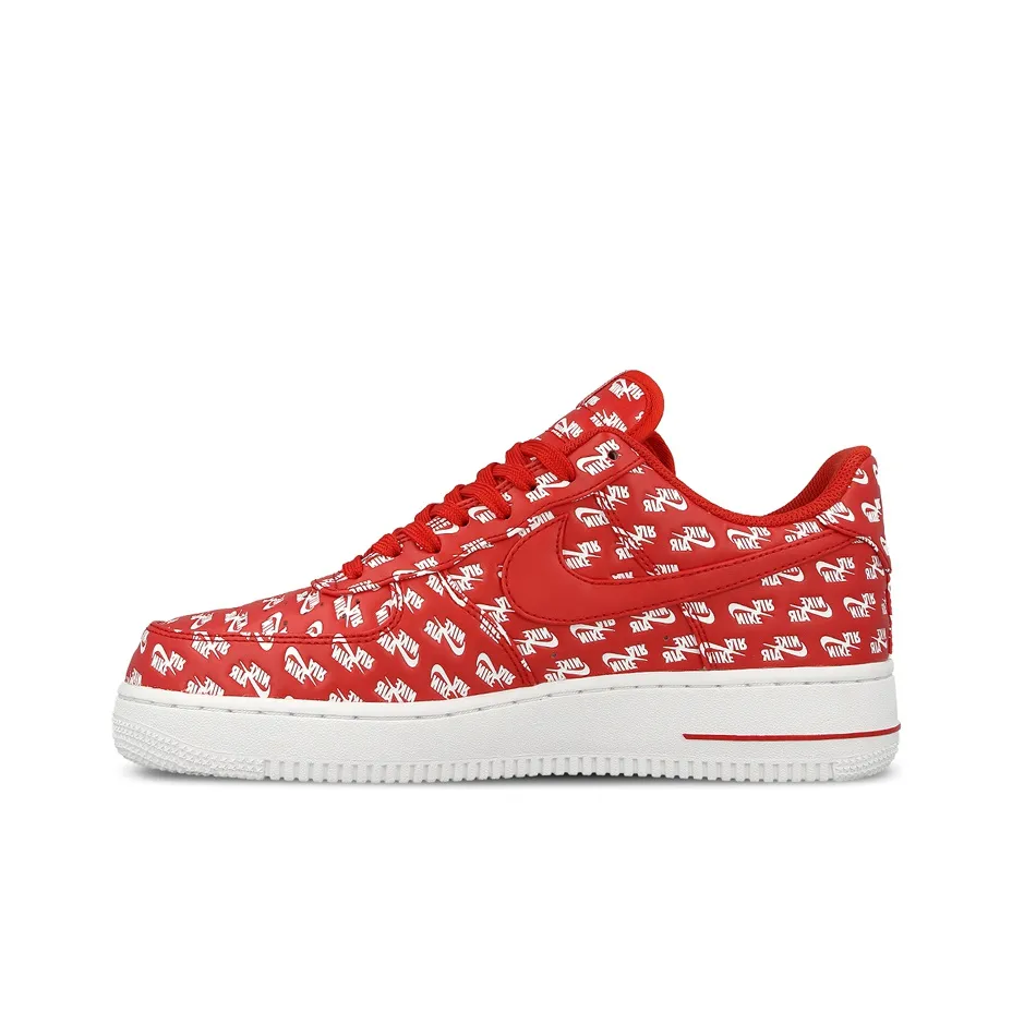 Nike Air Force 1 Low 07 Qs 'All Over Logo Red'