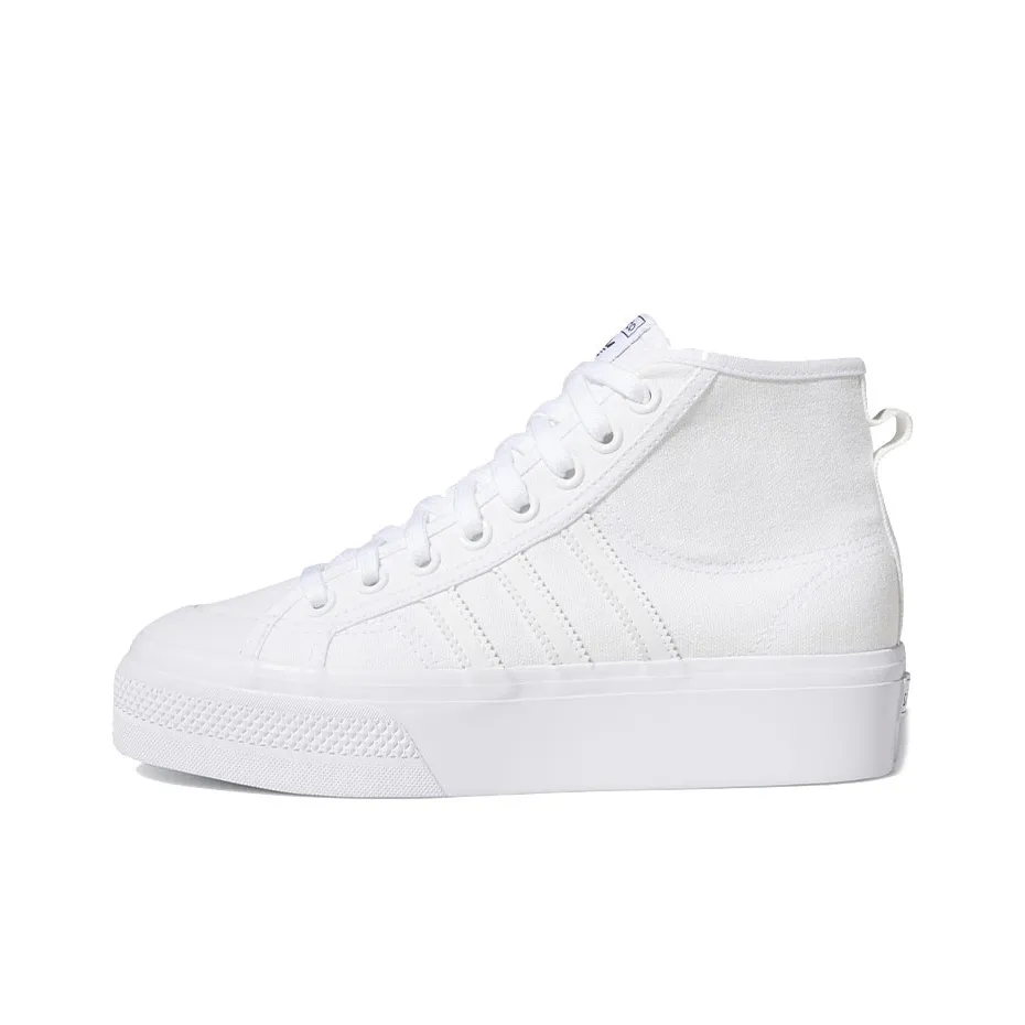 Adidas Originals Nizza Platform Mid Cloud White Women's