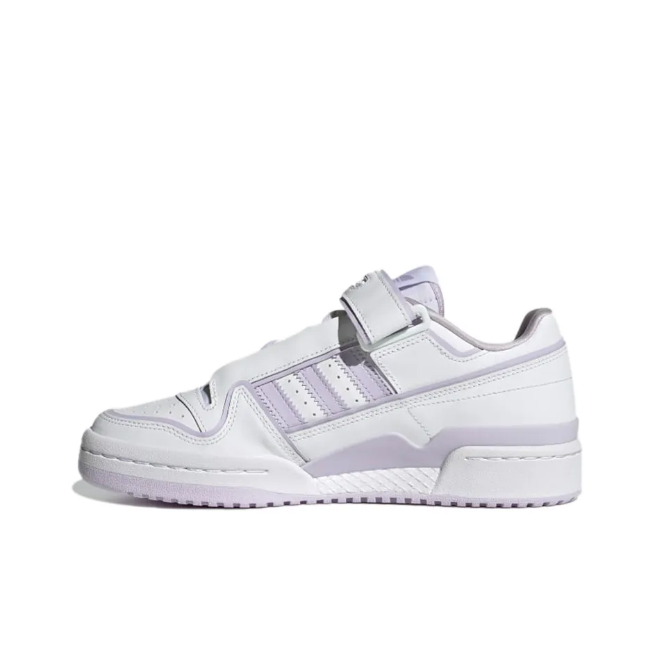 Adidas Originals FORUM Plus Low Топ Скейтборд Кроссовки Женские Белые Фиолетовые