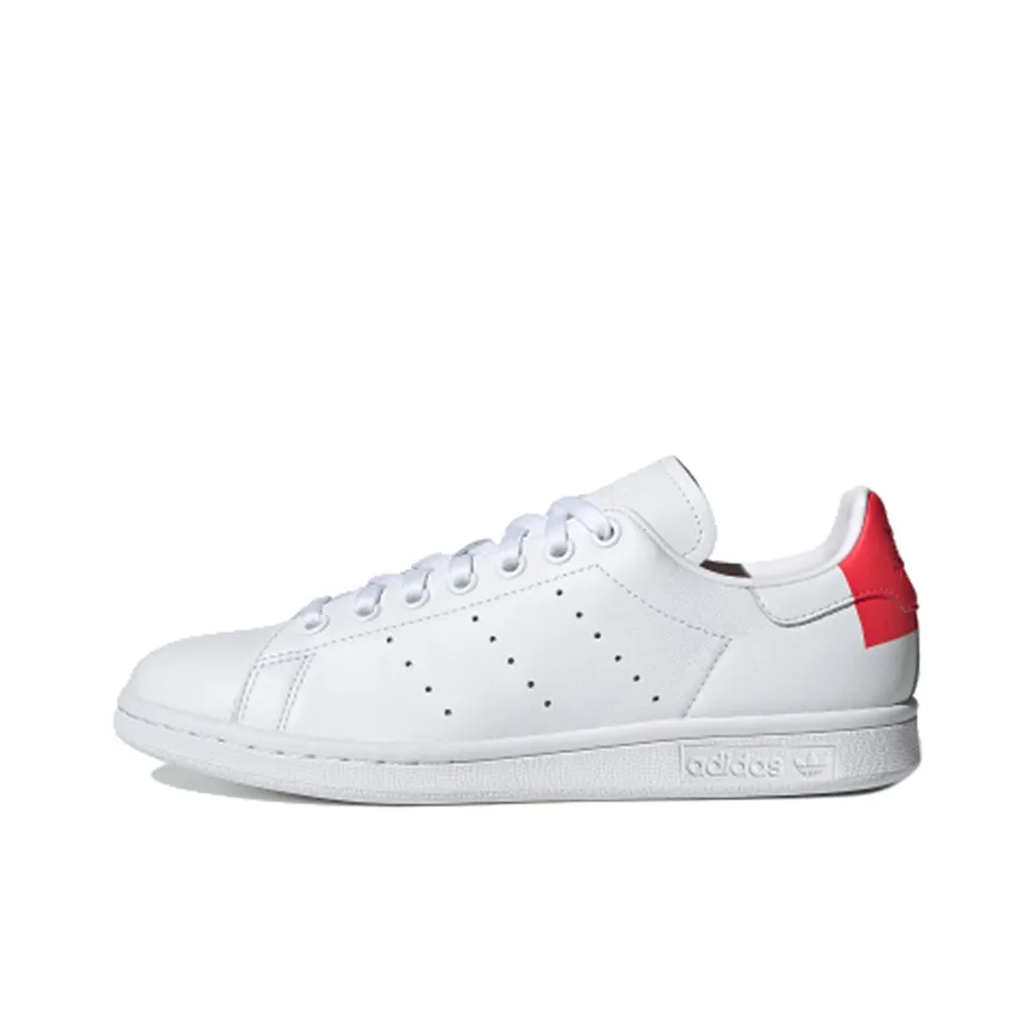 Adidas Originals Stan Smith Slip-Resistant Low Top Скейтборд Кроссовки Женские Красный Каблук TAB