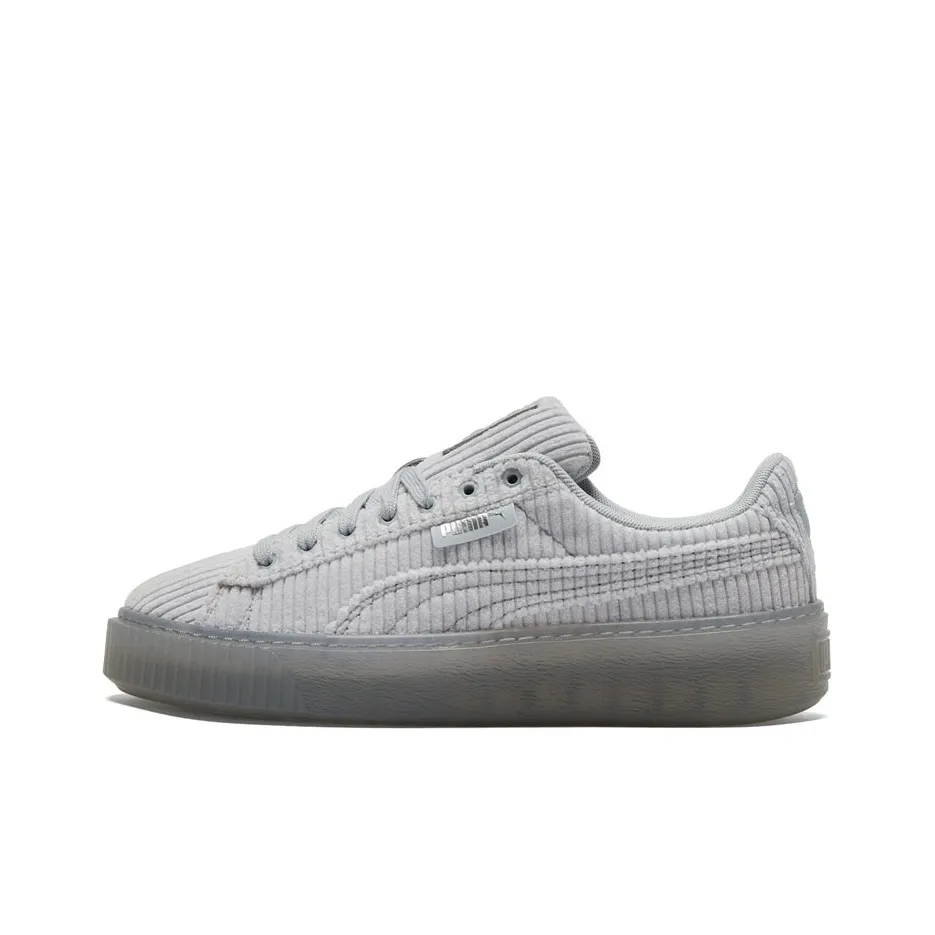 PUMA BASKET PLATFORM Low Топ Скейтборд Кроссовки Женские Серые