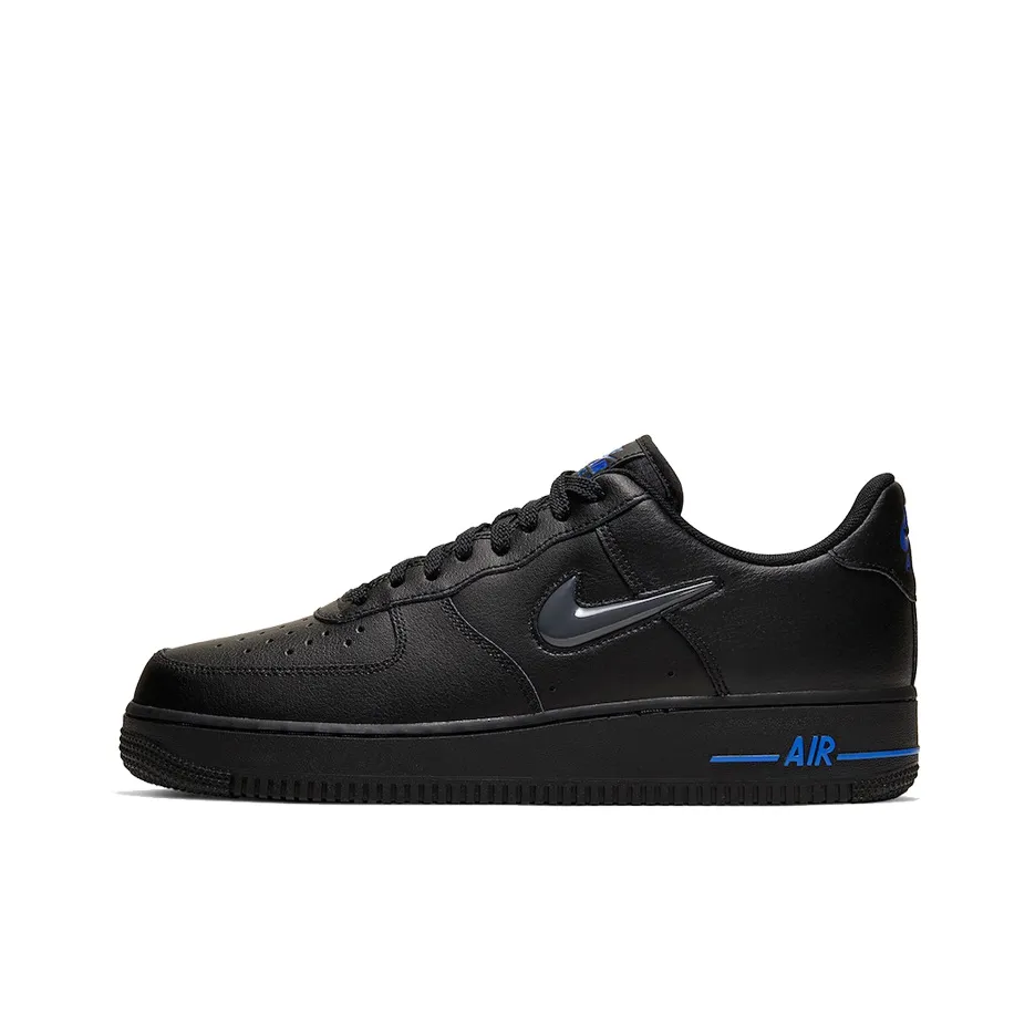 Nike Air Force 1 Skateboard Shoes Men Low Top Black/Blue