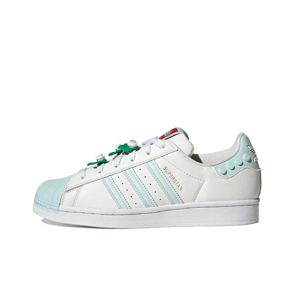Adidas Originals Lego X Superstar 'Clear White Ice Mint' Women's