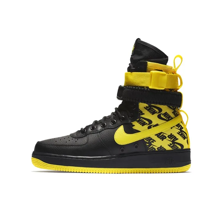 Nike Sf Air Force 1 High Black Dynamic Yellow
