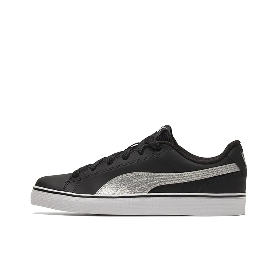 PUMA Court Point Vulc V2 Black/White/Silvery Low Casual Board Shoes