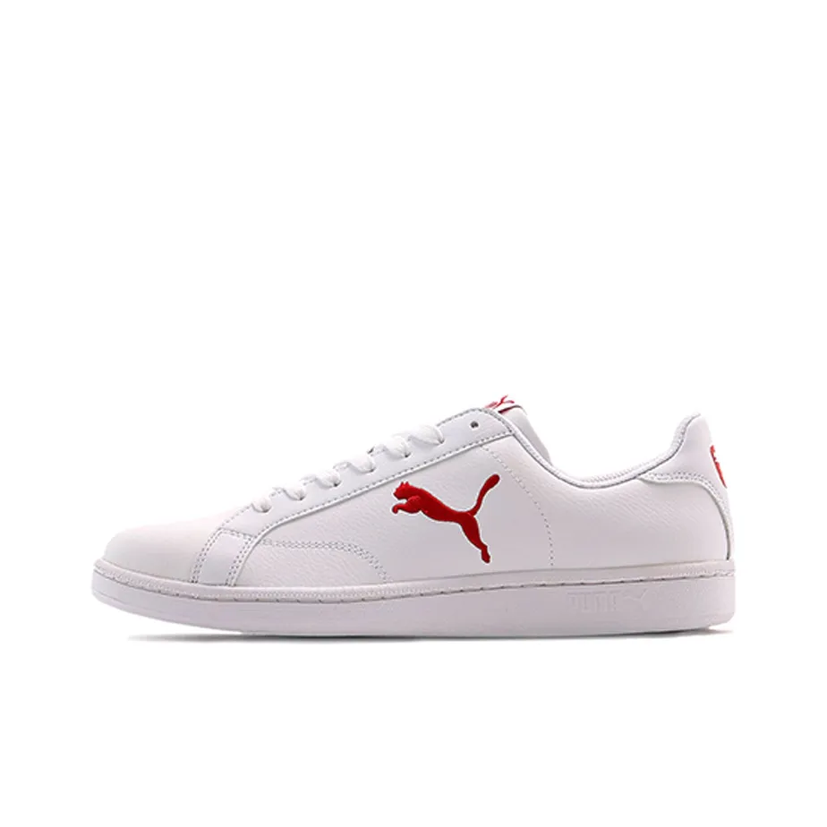 PUMA Smash Cat L Low Топ Скейтборд Кроссовки Унисекс Белый Красный