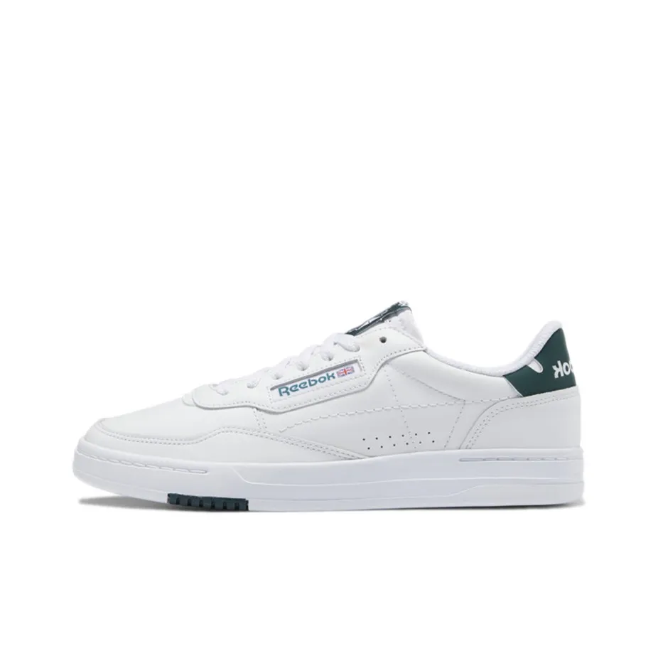 Reebok Court Peak Slip-Resistant Cushioning Abrasion-Resistant Low-Top Skateboard Shoes Unisex White