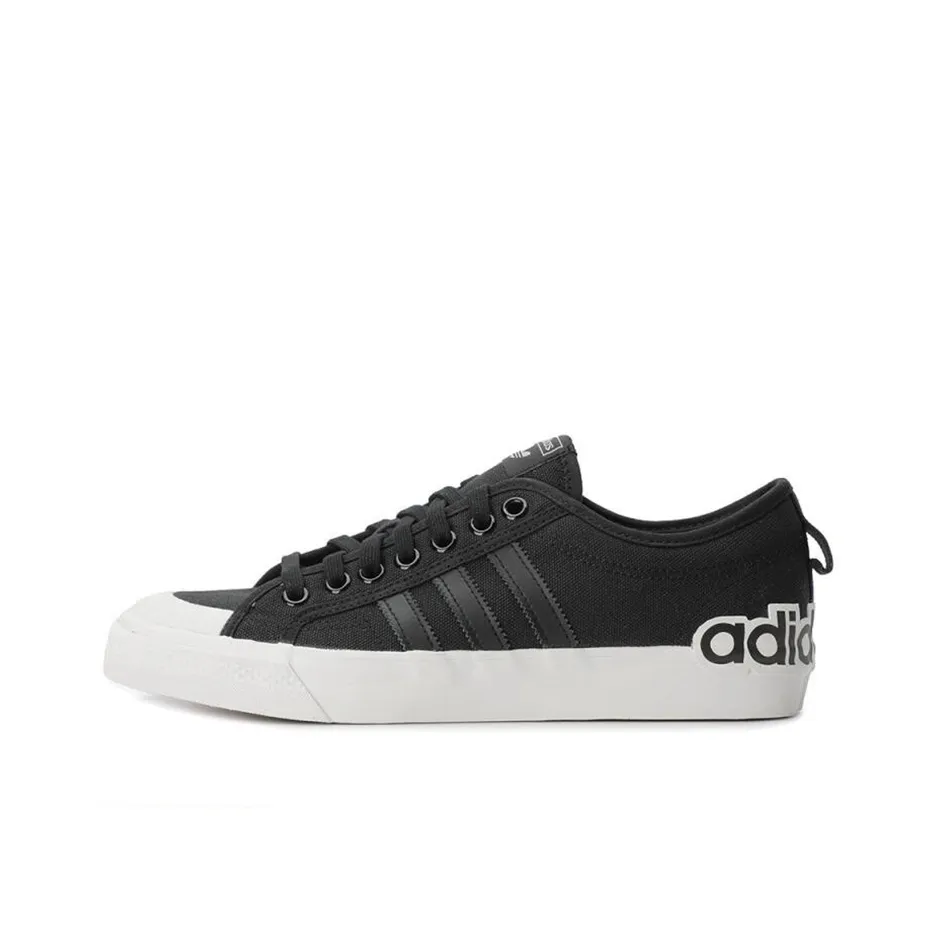 Nizza Adidas Originals 'Oversize Heel Logo Core Black Gum'