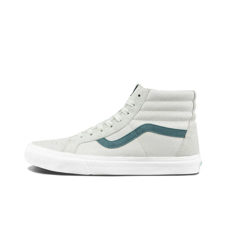 Vans SK8 HI High Top Retro Skate Shoes Unisex Light Grey Light Gray