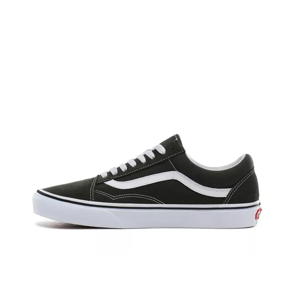 VANS Old Skool Collection Низкие Кроссовки для Скейтбординга Унисекс Армейский Зеленый