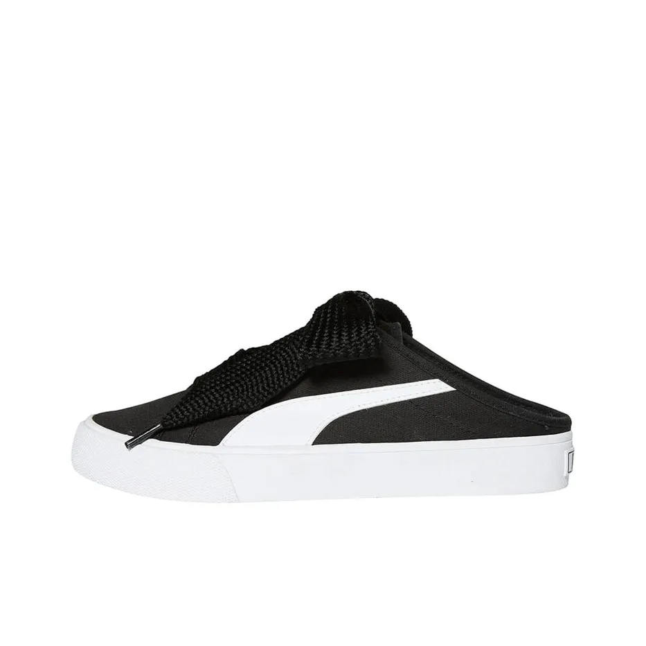 PUMA Bari Mule Лента Балансированный Легкий Низкий Топ Скейтбординг Кроссовки Женские Черный Белый