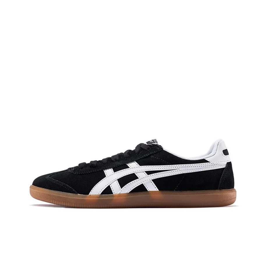 Onitsuka Tiger Tokuten Покрытие Slip-Resistant Balance Lightweight Low-Top Скейтборд Кроссовки Unisex Черный Белый