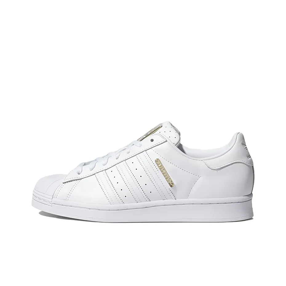 Adidas Originals Superstar Series Low Топ Скейтборд Кроссовки Женские Стандартный Белый