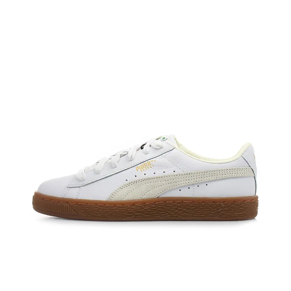 PUMA Basket Classic Low Топ Скейтборд Кроссовки Унисекс Белый