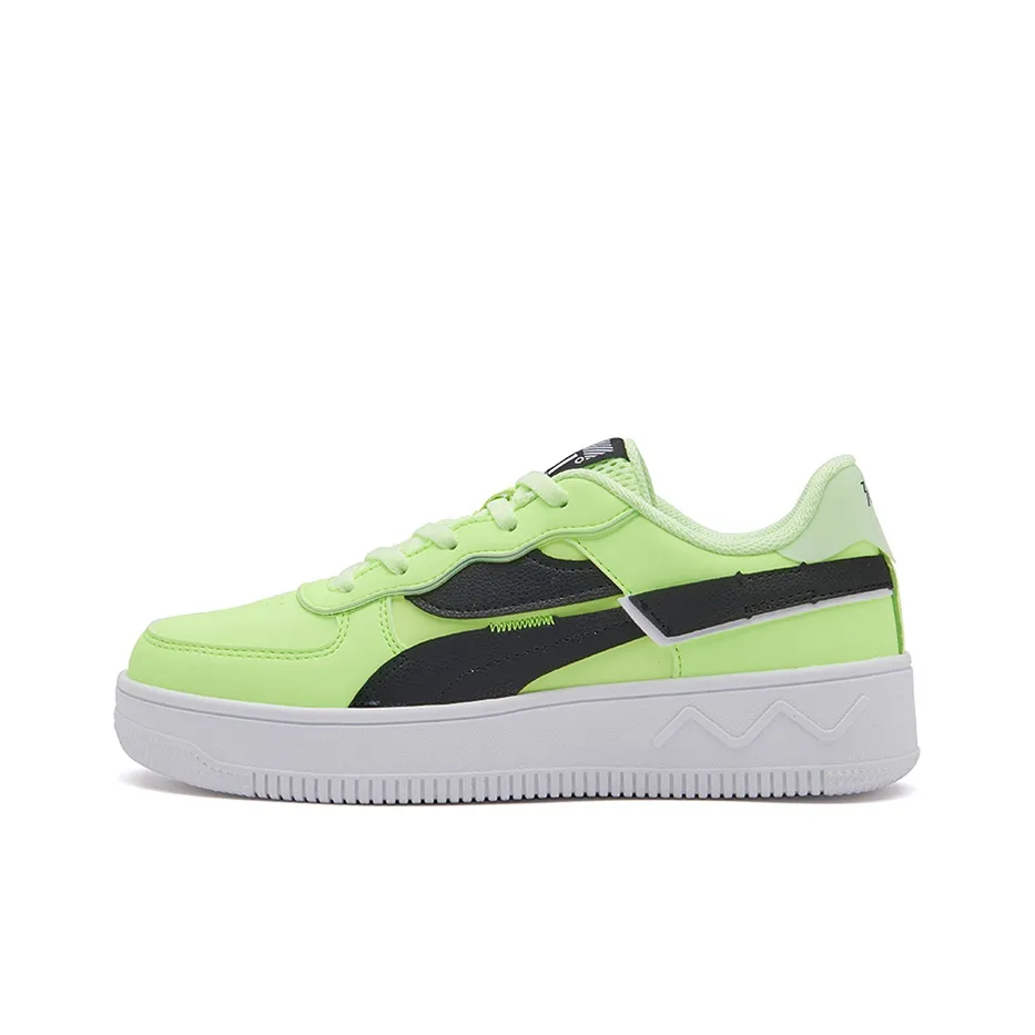 361° Slip-resistant и устойчивые к истиранию покрытие Низкие кеды для скейтбординга Женские Неоново-зеленый