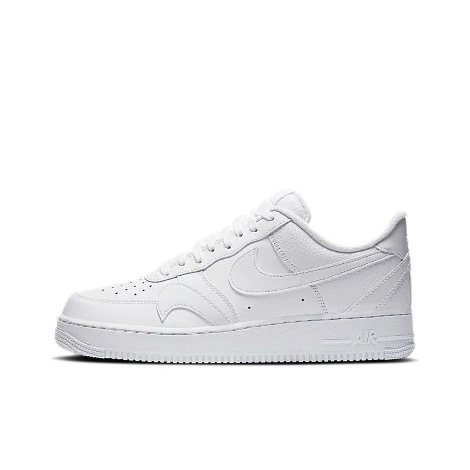 Nike Air Force 1 07 Lv8 Покрытие Slip-Resistant Низкий Топ Скейтбординг Кроссовки Мужские Чисто Белые