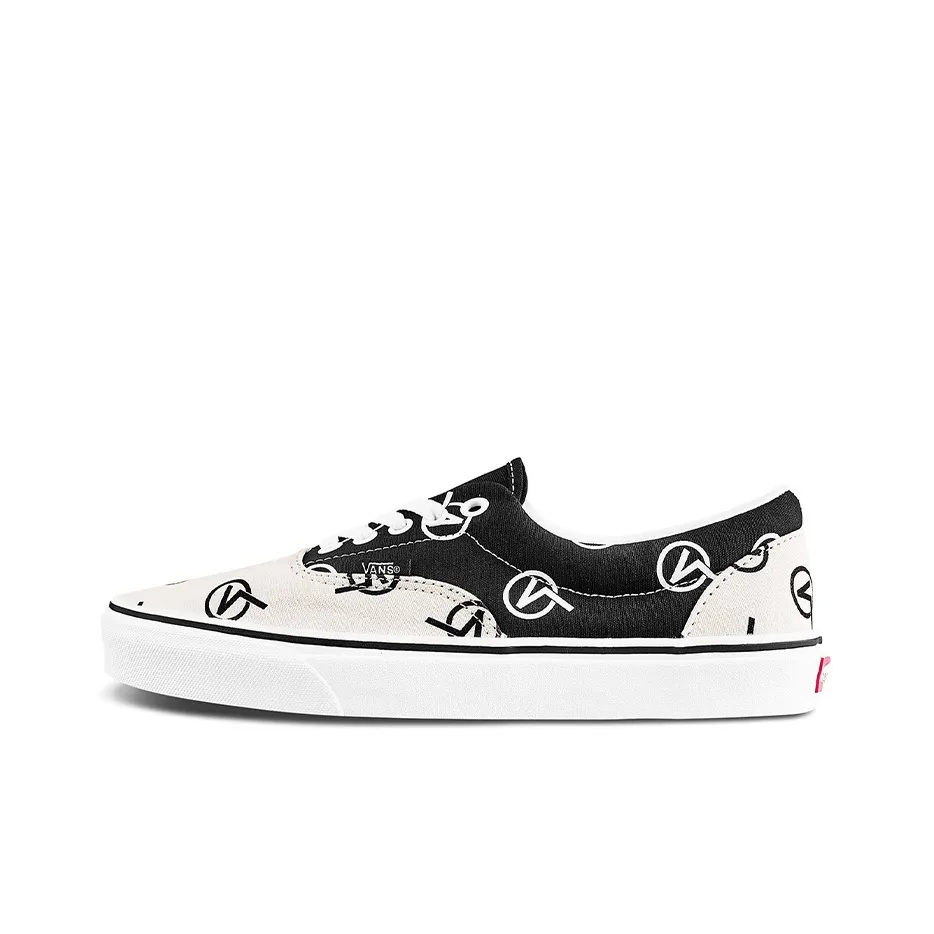 VANS Era Low Топ Скейтборд Кроссовки Унисекс Бежевый Белый Черный