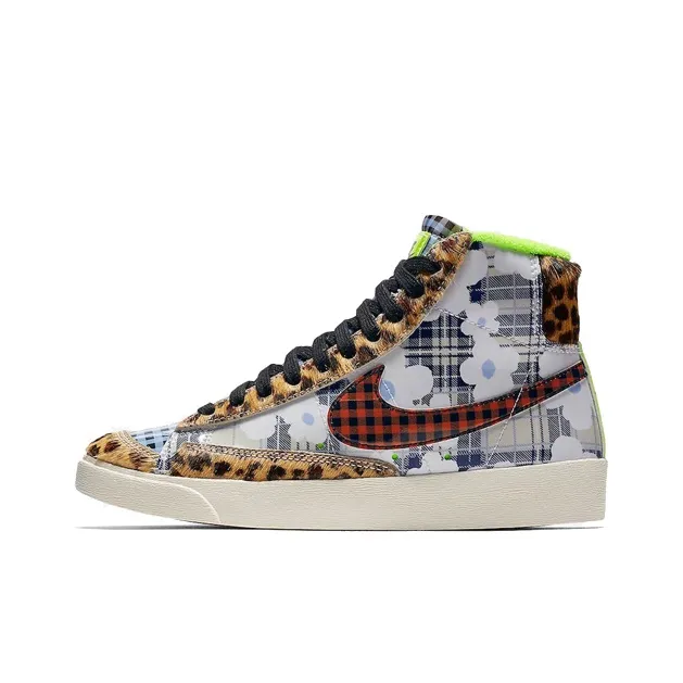 Nike Blazer Mid Gel Wid Print   Flower Flannel