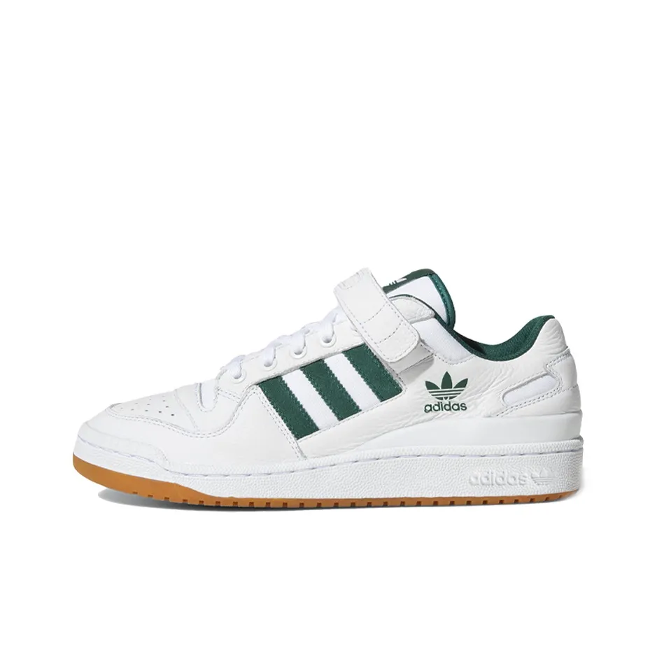 Adidas Originals FORUM Low Утонченный Низкий Топ Скейтборд Кроссовки Унисекс Белый Зеленый