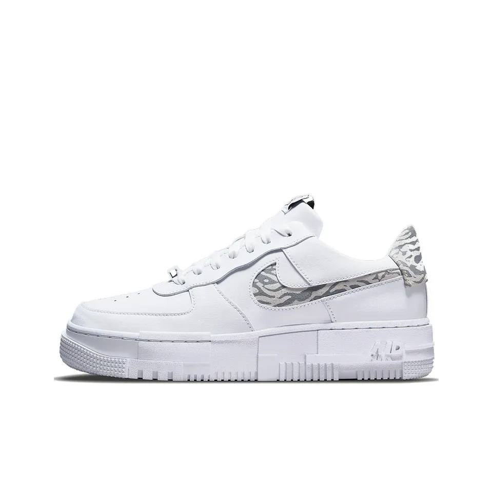 Nike Air Force 1 Low Pixel Se White Zebra Women
s